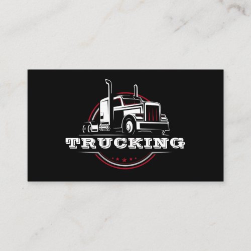 Transport Semi Trucking Trucker Company Business Card