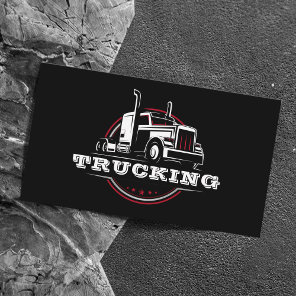 Transport Semi Trucking Trucker Company Business Card