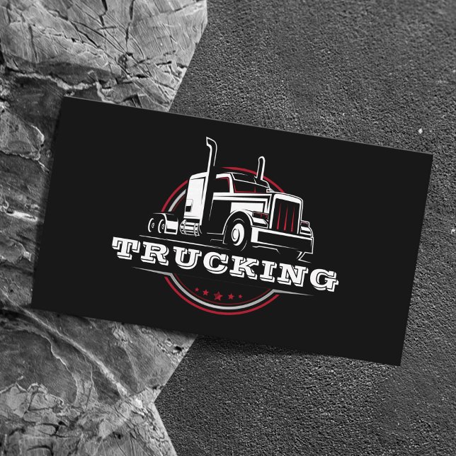 Transport Semi Trucking Trucker Company Business Card (Creator Uploaded)