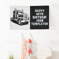 Transport Truck Equipment Custom Birthday