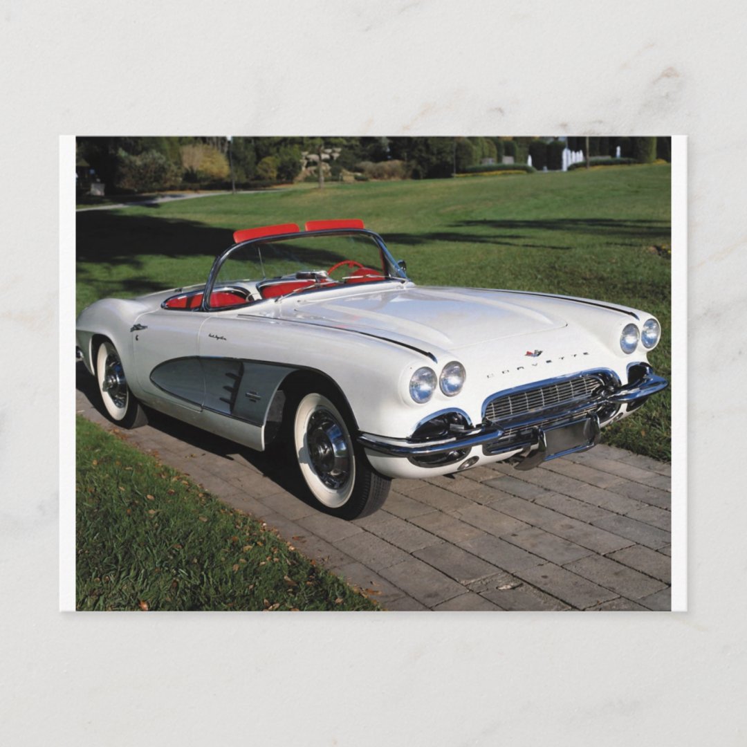 Transportation 077,classic cars,corvette,a classic postcard Zazzle