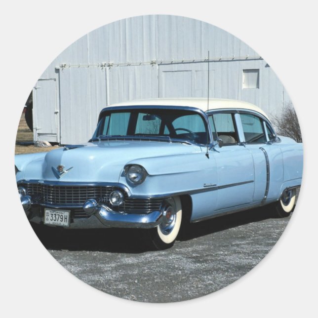 Transportation 168 classic round sticker (Front)