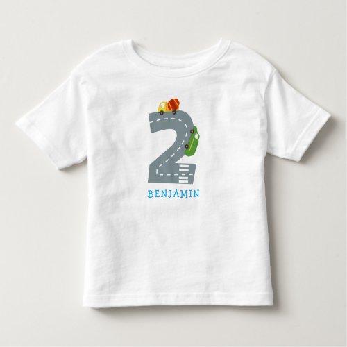 Transportation 2nd Birthday Party Baby T_Shirt