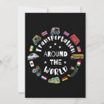 Transportation around the world invitation
