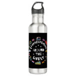 Transportation around the world stainless steel water bottle
