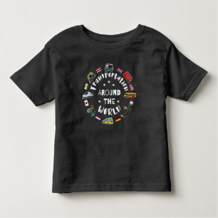 Transportation around the world toddler t-shirt