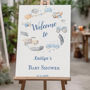 Transportation Baby Shower Entrance Display Foam Board