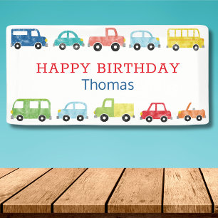 TRANSPORTATION BIRTHDAY INVITATION BANNER