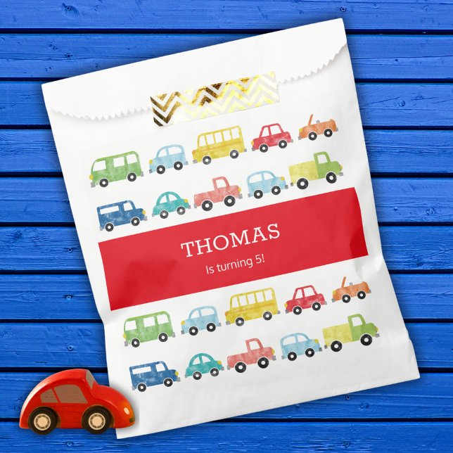 TRANSPORTATION BIRTHDAY INVITATION FAVOR BAG (Creator Uploaded)