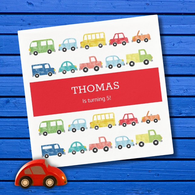 TRANSPORTATION BIRTHDAY INVITATION NAPKINS (Creator Uploaded)