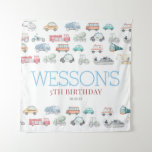 Transportation Birthday Welcome Sign Tapestry at Zazzle