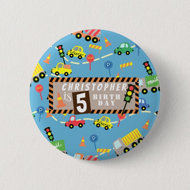 Transportation  Blue Button (Front)