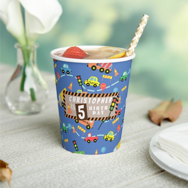 Transportation  Blue Paper Cups (Insitu)