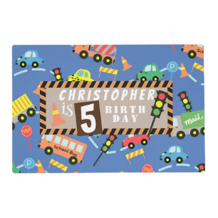 Transportation Blue Placemat