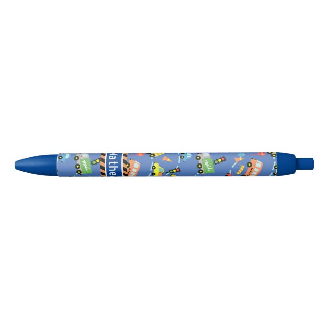Transportation Boys Blue Pen (Front)