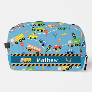 Transportation Boys Light Blue Dopp Kit