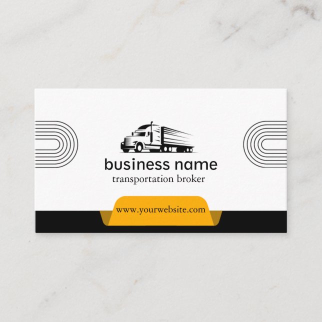 transportation broker business cards (Front)