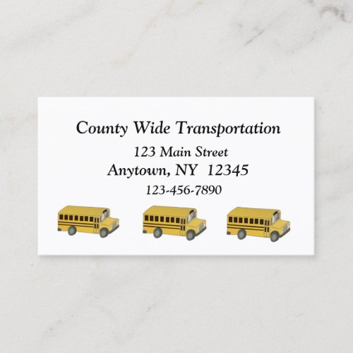 Transportation Business Card