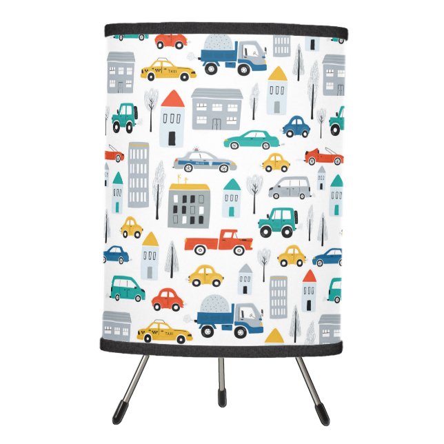 Transportation Cars & Trucks Tripod Lamp (Front)