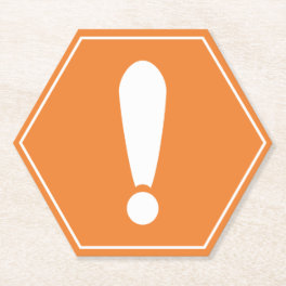 Transportation Cautions Sign Paper Coaster