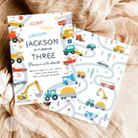 Transportation City Cars and Truck Boy Birthday
