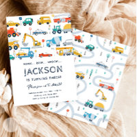 Transportation City Cars and Truck Boy Birthday