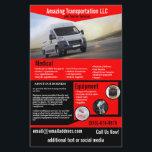 Transportation Company Flyer<br><div class="desc">This flyer is for a transportation company that transports people or supplies for companies. You can change the photo to your own vehicle</div>