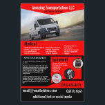 Transportation Company Flyer<br><div class="desc">This flyer is for a transportation company that transports people or supplies for companies. You can change the photo to your own vehicle</div>