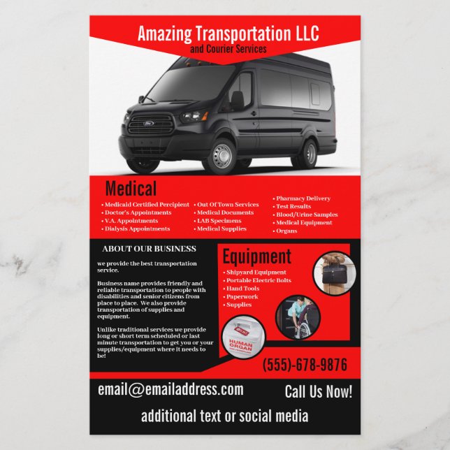 Transportation Company Flyer (Front)