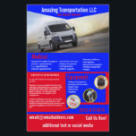 Transportation Company Flyer<br><div class="desc">This flyer is for a transportation company that transports people or supplies for companies.  Yellow can be changed to another color if needed.</div>