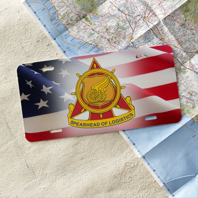 Transportation Corps License Plate (In Situ)