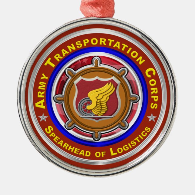 TRANSPORTATION CORPS METAL ORNAMENT (Front)