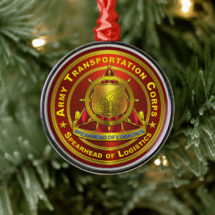 Transportation Corps Metal Ornament