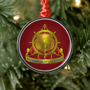 Transportation Corps Metal Ornament