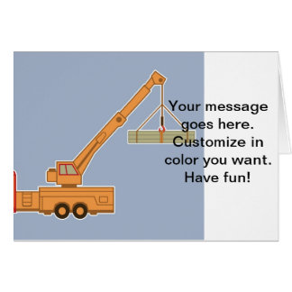 Transportation Heavy Equipment Crane Cards