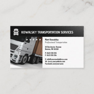 Transportation & Logistic   Truck Business Card