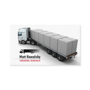 Transportation & Logistic | Trucking Services Business Card