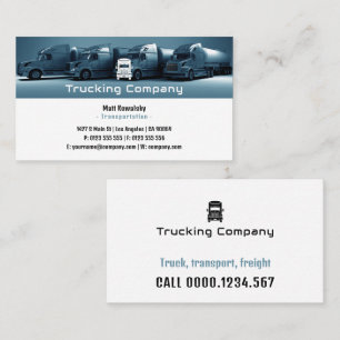Transportation & Logistic Trucks Business Card