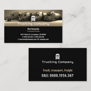 Transportation & Logistic   Trucks Business Card