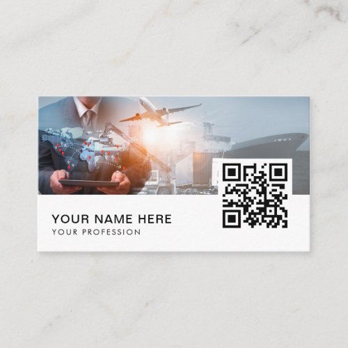 Transportation planner QR Code  Business Card