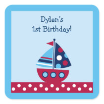 Transportation Sailboat Stickers Envelope Seals