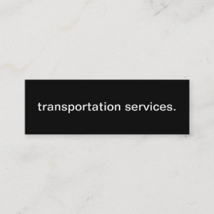 Transportation Service Business Card