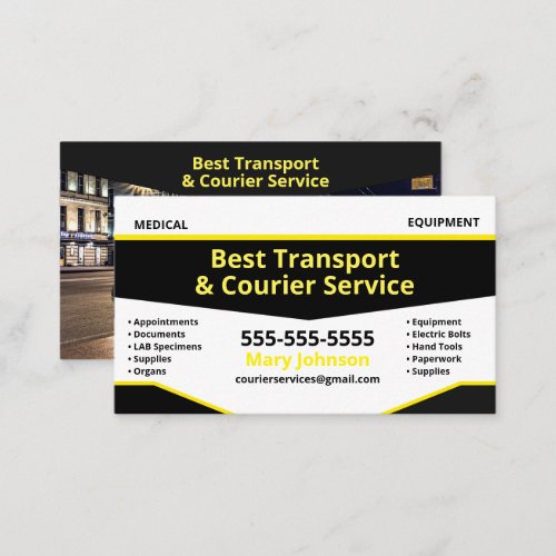 Transportation Service Business Card