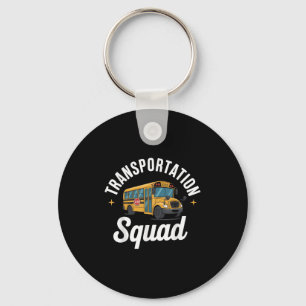 Transportation Squad Back To School Bus Driver Mon Keychain