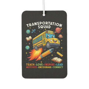 Transportation Squad Funny School Bus Driver Air Freshener