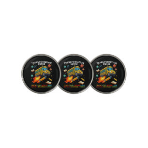Transportation Squad Funny School Bus Driver Golf Ball Marker