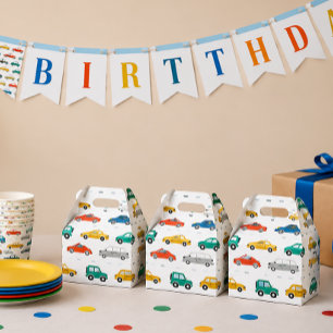 Transportation Theme Birthday Wrapping Paper Large Favor Boxes