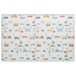 Transportation Trucks and Cars Cute Kids Fabric
