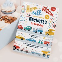 Transportation Trucks Diggers Cars Birthday Party