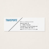 Transporte Mini Visitenkarten (Back)